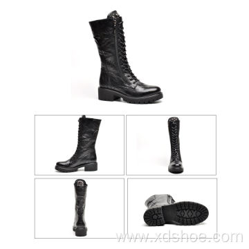 Women's Wild Wrikle Cow Leather Riding boot